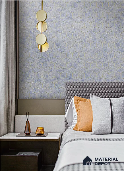 BT-022 | 5 Meter x 42 Inch PVC Geometric Look Wallpaper - 57 Sq. Ft. | Minimum 15% wastage during installation