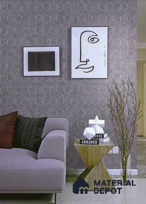 BT-024 | 5 Meter x 42 Inch PVC Geometric Look Wallpaper - 57 Sq. Ft. | Minimum 15% wastage during installation