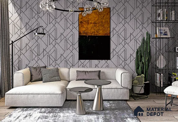 BT-034 | 5 Meter x 42 Inch PVC Patterned Look Wallpaper - 57 Sq. Ft. | Minimum 15% wastage during installation