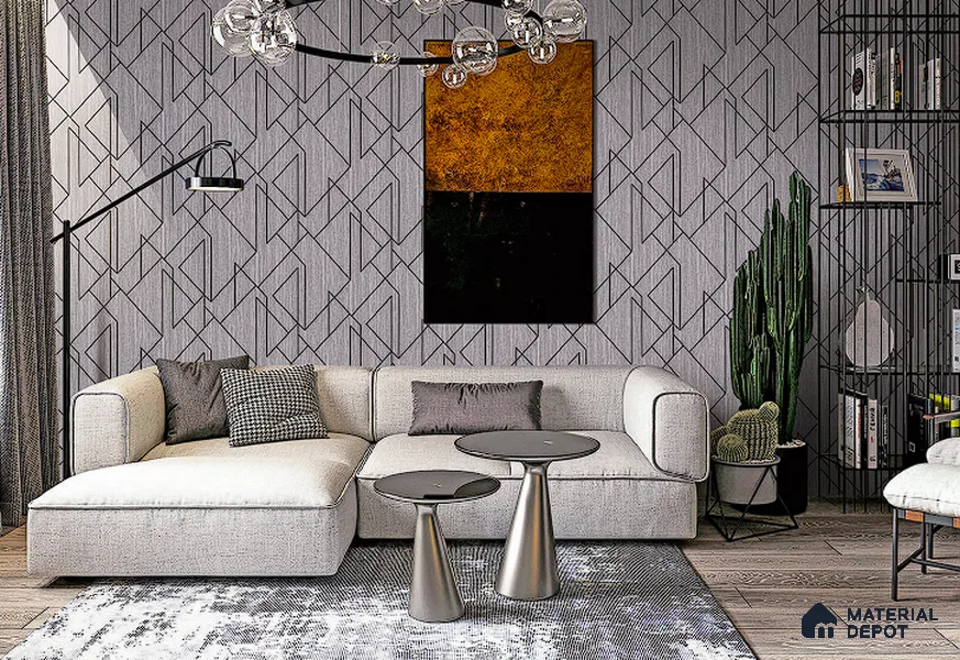 BT-034 | 5 Meter x 42 Inch PVC Patterned Look Wallpaper - 57 Sq. Ft. | Minimum 15% wastage during installation