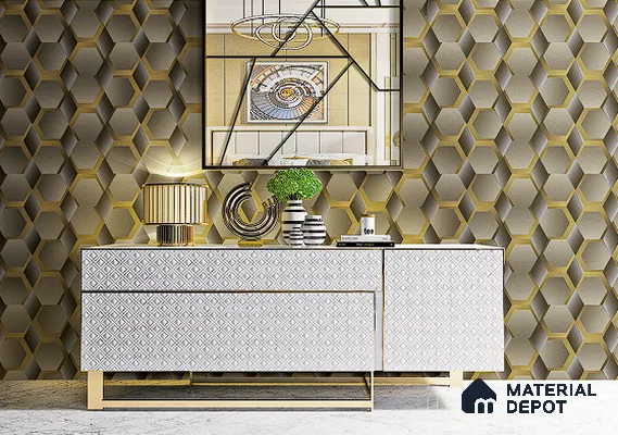 BT-047 | 5 Meter x 42 Inch PVC 3D Look Wallpaper - 57 Sq. Ft. | Minimum 15% wastage during installation