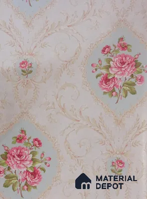 DE40801 | 10 Meter x 21 Inch PVC Florals Look Wallpaper - 57 Sq. Ft. | Minimum 15% wastage during installation