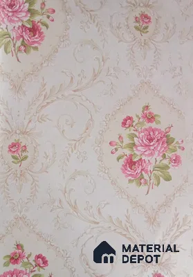 DE40804 | 10 Meter x 21 Inch PVC Florals Look Wallpaper - 57 Sq. Ft. | Minimum 15% wastage during installation