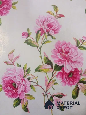 DE40816 | 10 Meter x 21 Inch PVC Florals Look Wallpaper - 57 Sq. Ft. | Minimum 15% wastage during installation