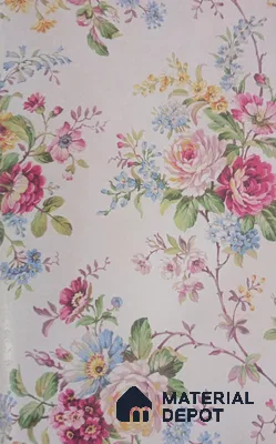 DE40830 | 10 Meter x 21 Inch PVC Florals Look Wallpaper - 57 Sq. Ft. | Minimum 15% wastage during installation