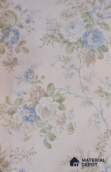 DE40833 | 10 Meter x 21 Inch PVC Florals Look Wallpaper - 57 Sq. Ft. | Minimum 15% wastage during installation