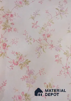 DE40834 | 10 Meter x 21 Inch PVC Florals Look Wallpaper - 57 Sq. Ft. | Minimum 15% wastage during installation