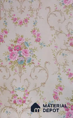 DE40853 | 10 Meter x 21 Inch PVC Florals Look Wallpaper - 57 Sq. Ft. | Minimum 15% wastage during installation