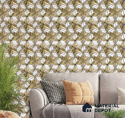 FE501-2 | 10 Meter x 21 Inch PVC Patterned Look Wallpaper - 57 Sq. Ft. | Minimum 15% wastage during installation