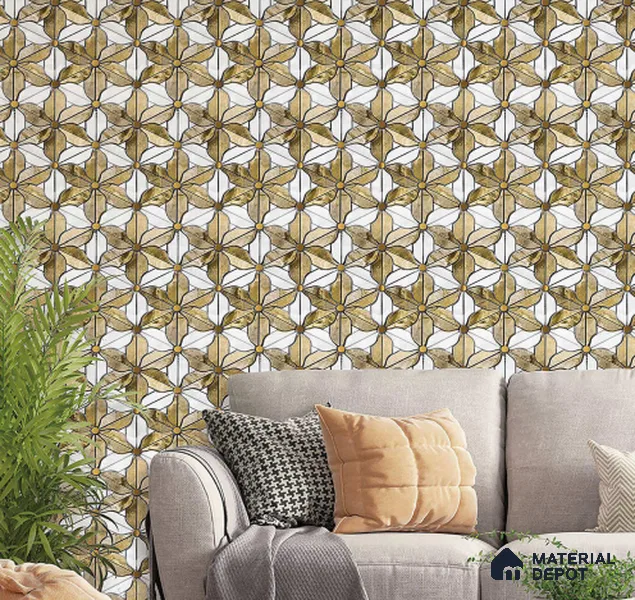 FE501-2 | 10 Meter x 21 Inch PVC Patterned Look Wallpaper - 57 Sq. Ft. | Minimum 15% wastage during installation