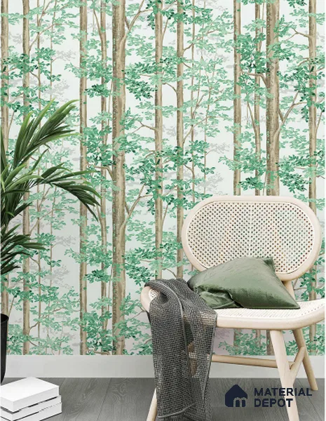 FE502-1 | 10 Meter x 21 Inch PVC Tropical Look Wallpaper - 57 Sq. Ft. | Minimum 15% wastage during installation
