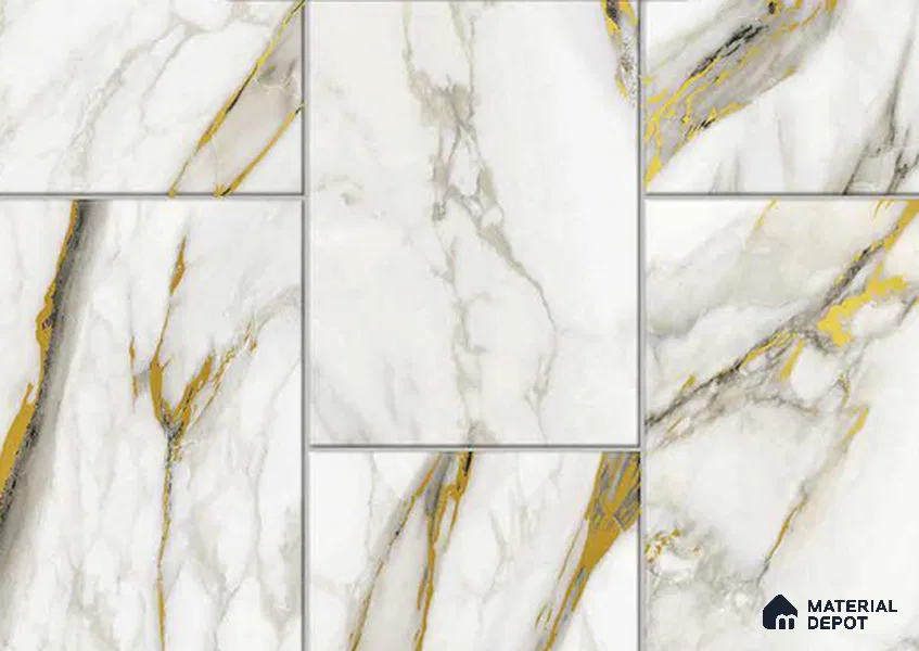 FE503-1 | 10 Meter x 21 Inch PVC Marble Look Wallpaper - 57 Sq. Ft. | Minimum 10% wastage during installation