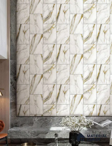 FE503-1 | 10 Meter x 21 Inch PVC Marble Look Wallpaper - 57 Sq. Ft. | Minimum 10% wastage during installation