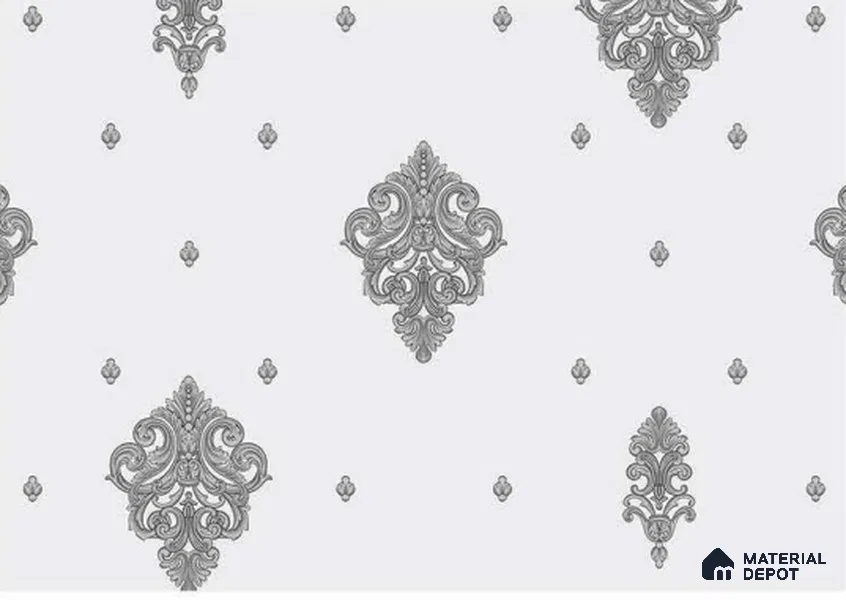 FE507-1 | 10 Meter x 21 Inch PVC Damask Look Wallpaper - 57 Sq. Ft. | Minimum 15% wastage during installation