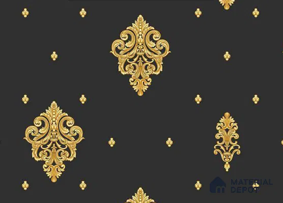 FE507-5 | 10 Meter x 21 Inch PVC Damask Look Wallpaper - 57 Sq. Ft. | Minimum 15% wastage during installation