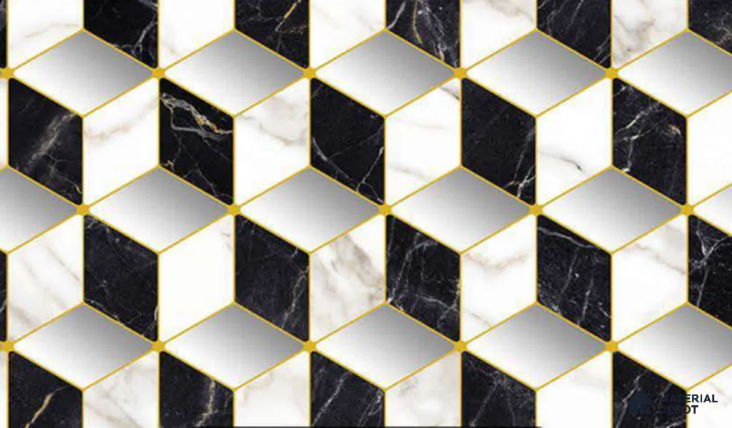 FE510-1 | 10 Meter x 21 Inch PVC Geometric Look Wallpaper - 57 Sq. Ft. | Minimum 15% wastage during installation