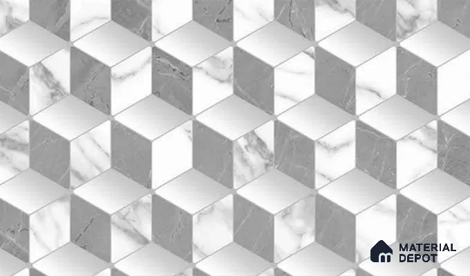 FE510-3 | 10 Meter x 21 Inch PVC Geometric Look Wallpaper - 57 Sq. Ft. | Minimum 15% wastage during installation