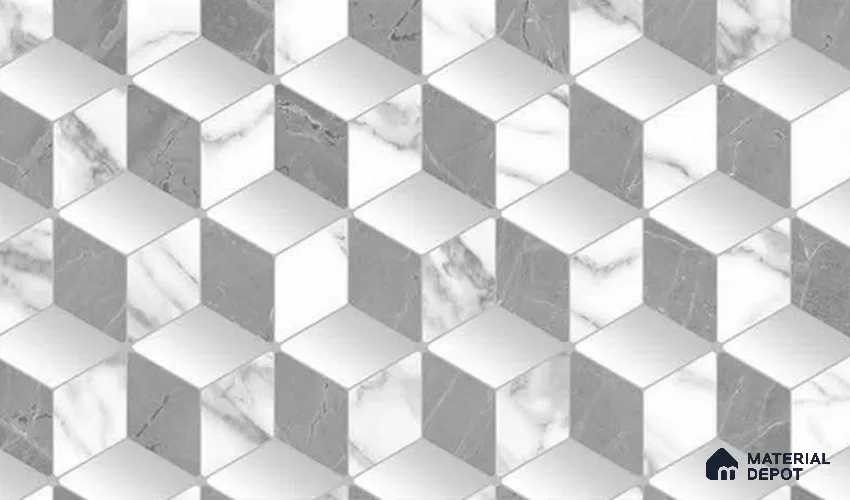 FE510-3 | 10 Meter x 21 Inch PVC Geometric Look Wallpaper - 57 Sq. Ft. | Minimum 15% wastage during installation