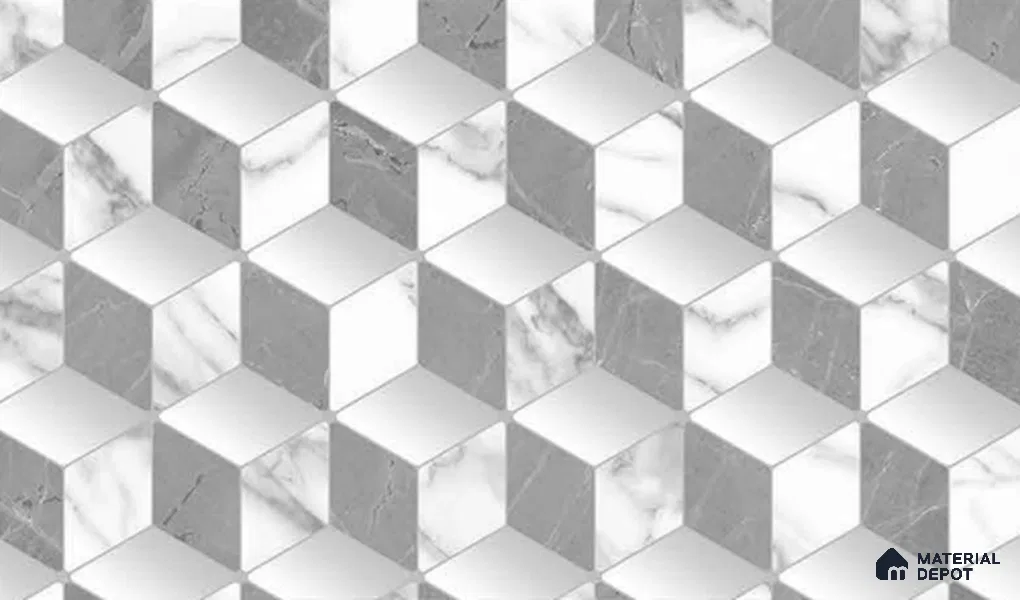 FE510-3 | 10 Meter x 21 Inch PVC Geometric Look Wallpaper - 57 Sq. Ft. | Minimum 15% wastage during installation