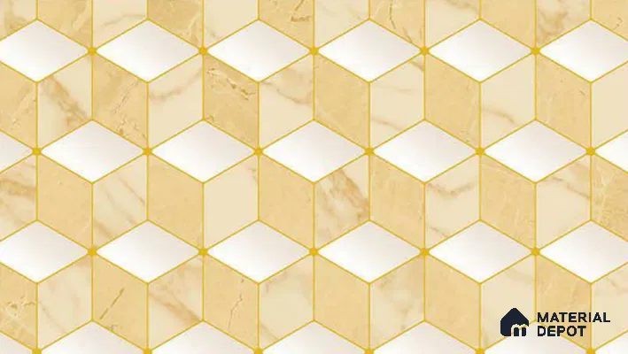 FE510-4 | 10 Meter x 21 Inch PVC Geometric Look Wallpaper - 57 Sq. Ft. | Minimum 15% wastage during installation