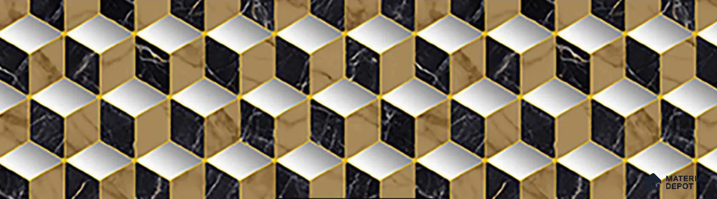 FE510-5 | 10 Meter x 21 Inch PVC Geometric Look Wallpaper - 57 Sq. Ft. | Minimum 15% wastage during installation