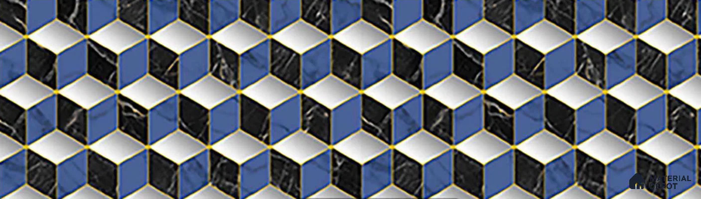 FE510-6 | 10 Meter x 21 Inch PVC Geometric Look Wallpaper - 57 Sq. Ft. | Minimum 15% wastage during installation