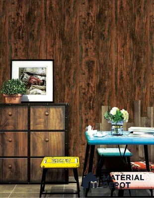 FE511-2 | 10 Meter x 21 Inch PVC Wood Look Wallpaper - 57 Sq. Ft. | Minimum 15% wastage during installation