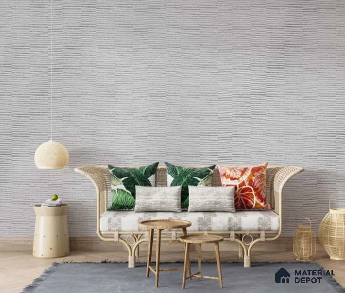 FL-2323 | 10 Meter x 21 Inch Non Woven Patterned Look Wallpaper - 57 Sq. Ft.