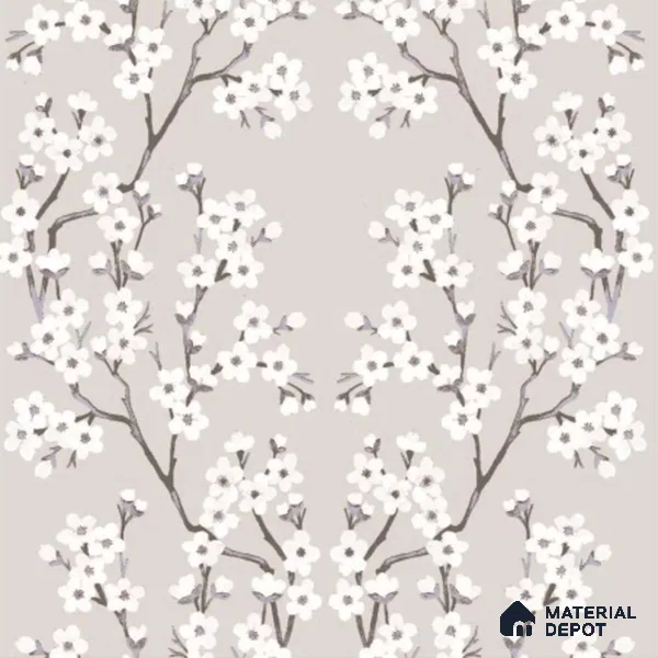 FL-2329 | 10 Meter x 21 Inch Non Woven Florals Look Wallpaper - 57 Sq. Ft.