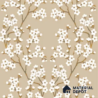 FL-2333 | 10 Meter x 21 Inch Non Woven Tropical Look Wallpaper - 57 Sq. Ft.