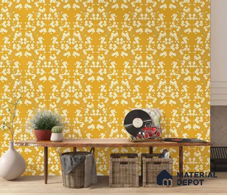 FL-2334 | 10 Meter x 21 Inch Non Woven Tropical Look Wallpaper - 57 Sq. Ft.