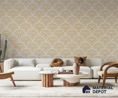 FL-2339 | 10 Meter x 21 Inch Non Woven Patterned Look Wallpaper - 57 Sq. Ft.