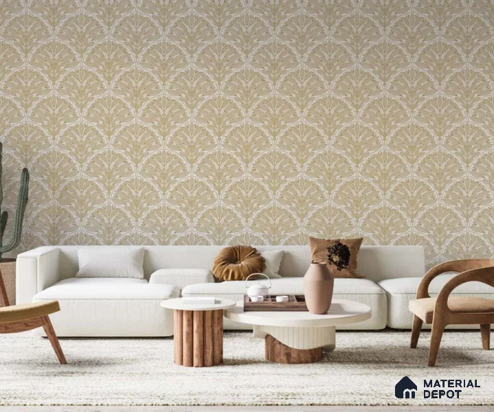 FL-2339 | 10 Meter x 21 Inch Non Woven Patterned Look Wallpaper - 57 Sq. Ft.