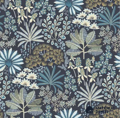 FL-2345 | 10 Meter x 21 Inch Non Woven Florals Look Wallpaper - 57 Sq. Ft.