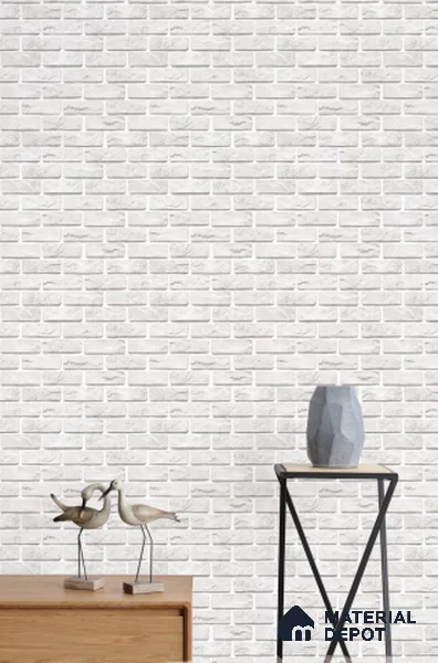 LA-9075 | 10 Meter x 21 Inch PVC Brick Look Wallpaper - 57 Sq. Ft. | Minimum 15% wastage during installation