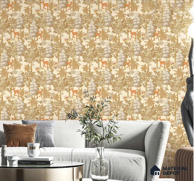 OR01-4 | 5 Meter x 42 Inch PVC Nature Look Wallpaper - 57 Sq. Ft. | Minimum 15% wastage during installation