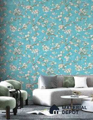 OR05-4 | 5 Meter x 42 Inch PVC Florals Look Wallpaper - 57 Sq. Ft. | Minimum 15% wastage during installation