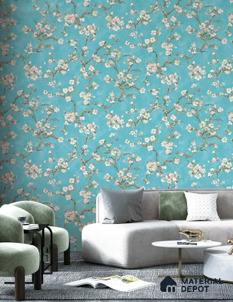 OR05-4 | 5 Meter x 42 Inch PVC Florals Look Wallpaper - 57 Sq. Ft. | Minimum 15% wastage during installation