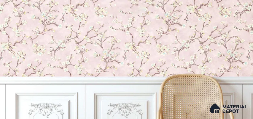 OR05-6 | 5 Meter x 42 Inch PVC Florals Look Wallpaper - 57 Sq. Ft. | Minimum 15% wastage during installation
