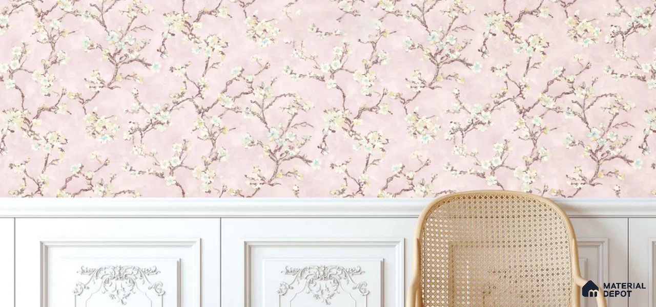 OR05-6 | 5 Meter x 42 Inch PVC Florals Look Wallpaper - 57 Sq. Ft. | Minimum 15% wastage during installation
