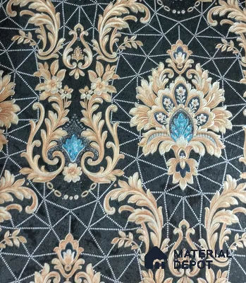 RD2501 | 5 Meter x 42 Inch PVC Damask Look Wallpaper - 57 Sq. Ft. | Minimum 15% wastage during installation