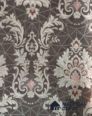 RD2505 | 5 Meter x 42 Inch PVC Damask Look Wallpaper - 57 Sq. Ft. | Minimum 15% wastage during installation