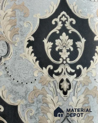 RD2507 | 5 Meter x 42 Inch PVC Damask Look Wallpaper - 57 Sq. Ft. | Minimum 15% wastage during installation