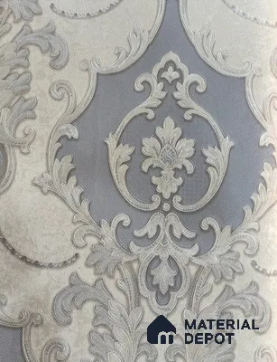 RD2508 | 5 Meter x 42 Inch PVC Damask Look Wallpaper - 57 Sq. Ft. | Minimum 15% wastage during installation