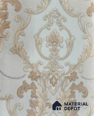 RD2510 | 5 Meter x 42 Inch PVC Damask Look Wallpaper - 57 Sq. Ft. | Minimum 15% wastage during installation