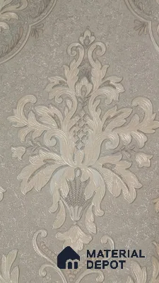 RD2525 | 5 Meter x 42 Inch PVC Damask Look Wallpaper - 57 Sq. Ft. | Minimum 15% wastage during installation