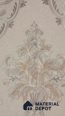 RD2527 | 5 Meter x 42 Inch PVC Damask Look Wallpaper - 57 Sq. Ft. | Minimum 15% wastage during installation