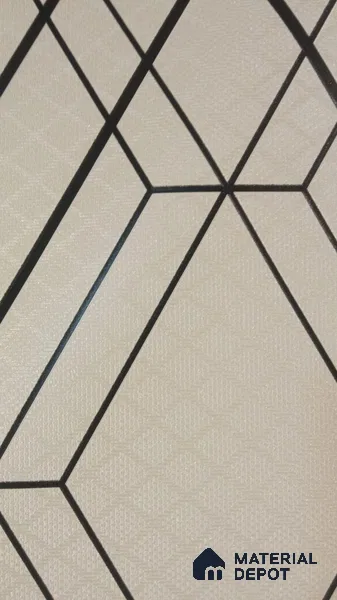 RD2533 | 5 Meter x 42 Inch PVC Geometric Look Wallpaper - 57 Sq. Ft. | Minimum 15% wastage during installation