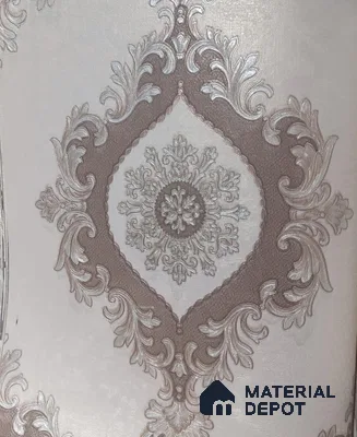 RD2546 | 5 Meter x 42 Inch PVC Damask Look Wallpaper - 57 Sq. Ft. | Minimum 15% wastage during installation