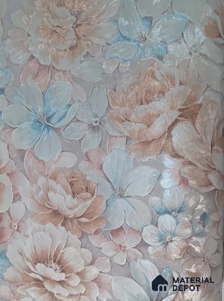 RD2549 | 5 Meter x 42 Inch PVC Florals Look Wallpaper - 57 Sq. Ft. | Minimum 15% wastage during installation